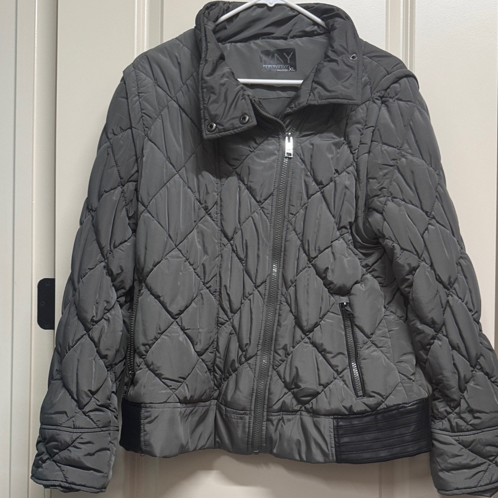 Olive Green Quilted Women's Puffer Jacket